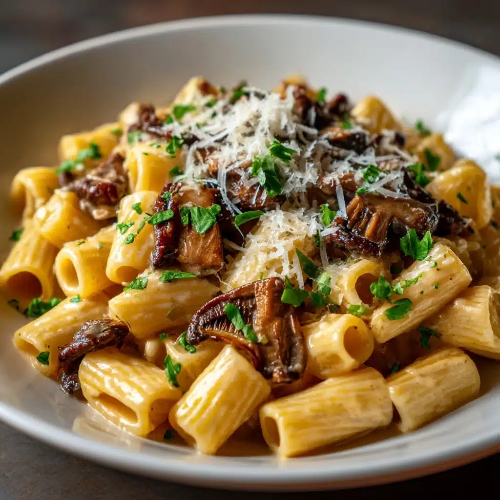 Caramelized Leek and Mushroom Gruyere Pasta Recipe - Recipe Image