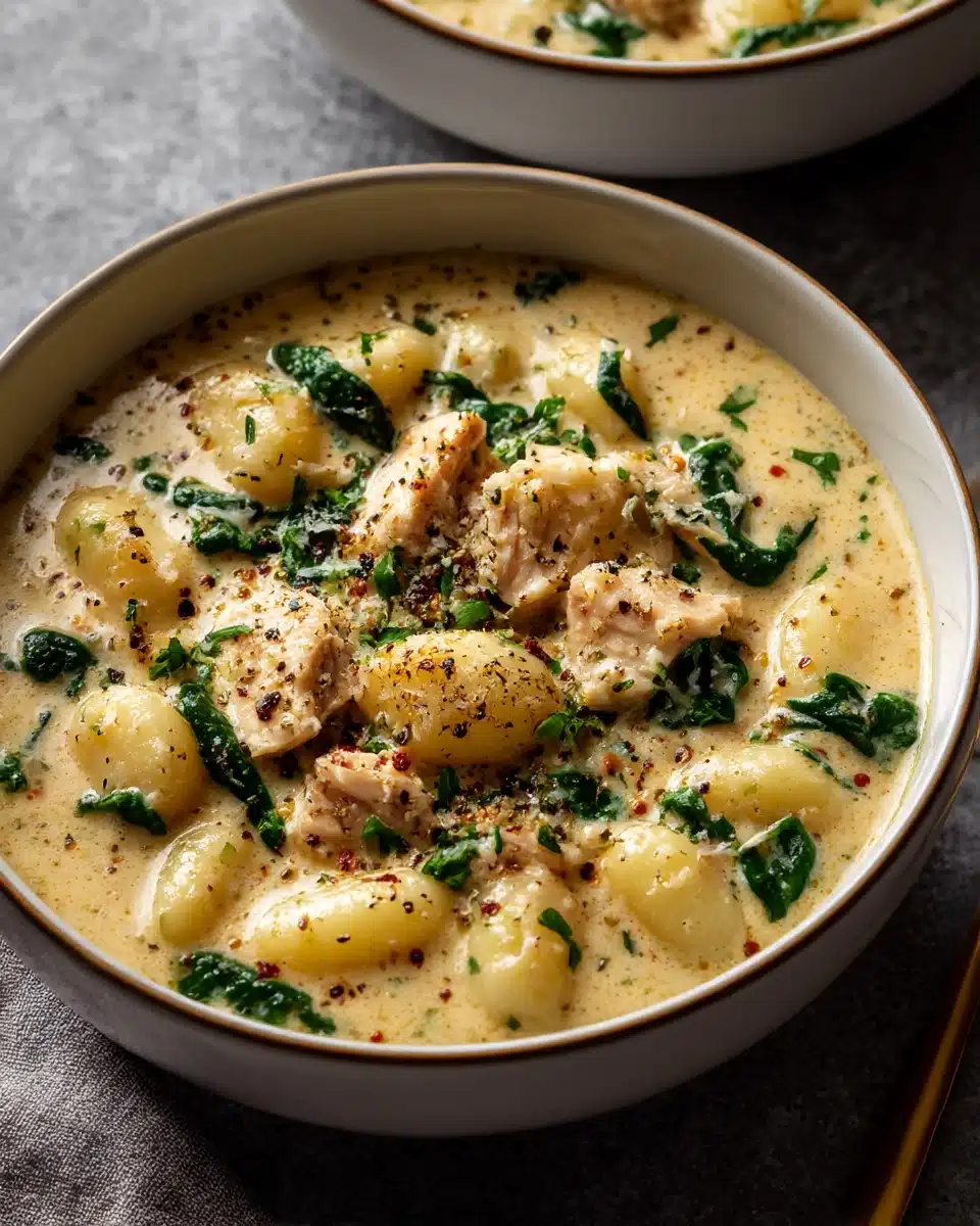 Creamy Garlic Chicken Gnocchi Soup Recipe