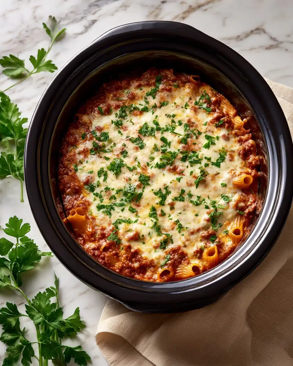 Crockpot Baked Ziti Recipe