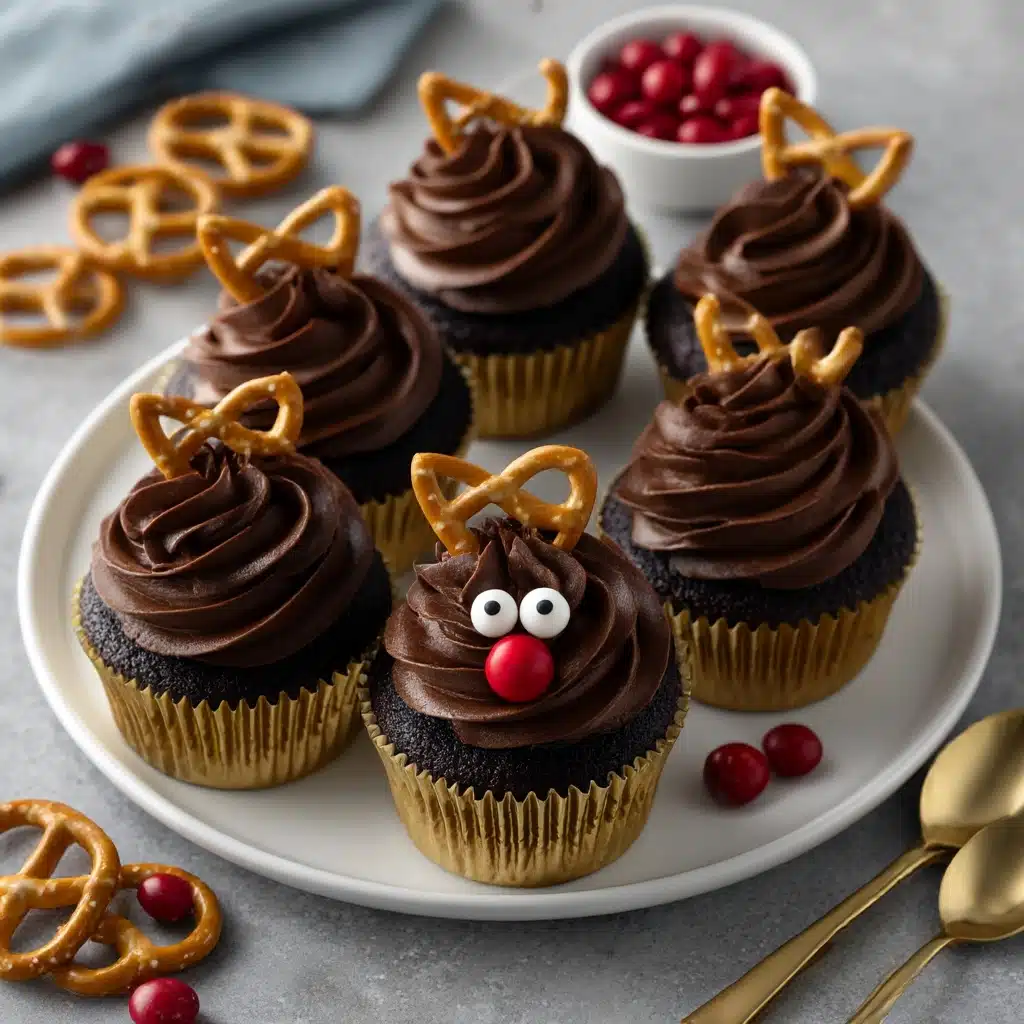 Easy Reindeer Cupcakes Recipe - Recipe Image
