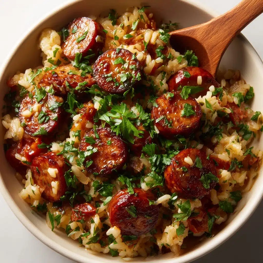 One Pan Smoked Sausage and Rice Recipe - Recipe Image