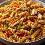 Healthy Buffalo Chicken Pasta Salad with Blue Cheese Recipe