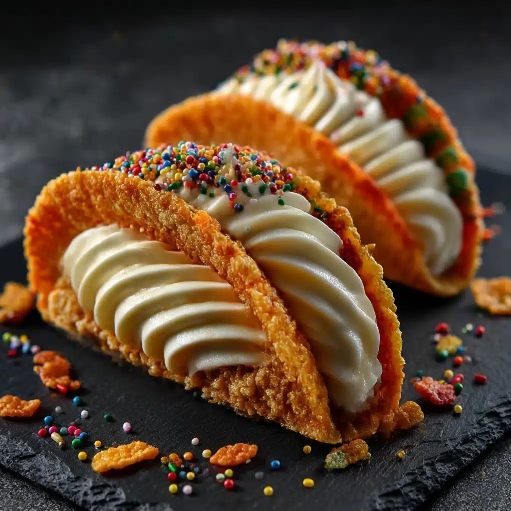Fruity Pebbles Cheesecake Tacos Recipe - Recipe Image