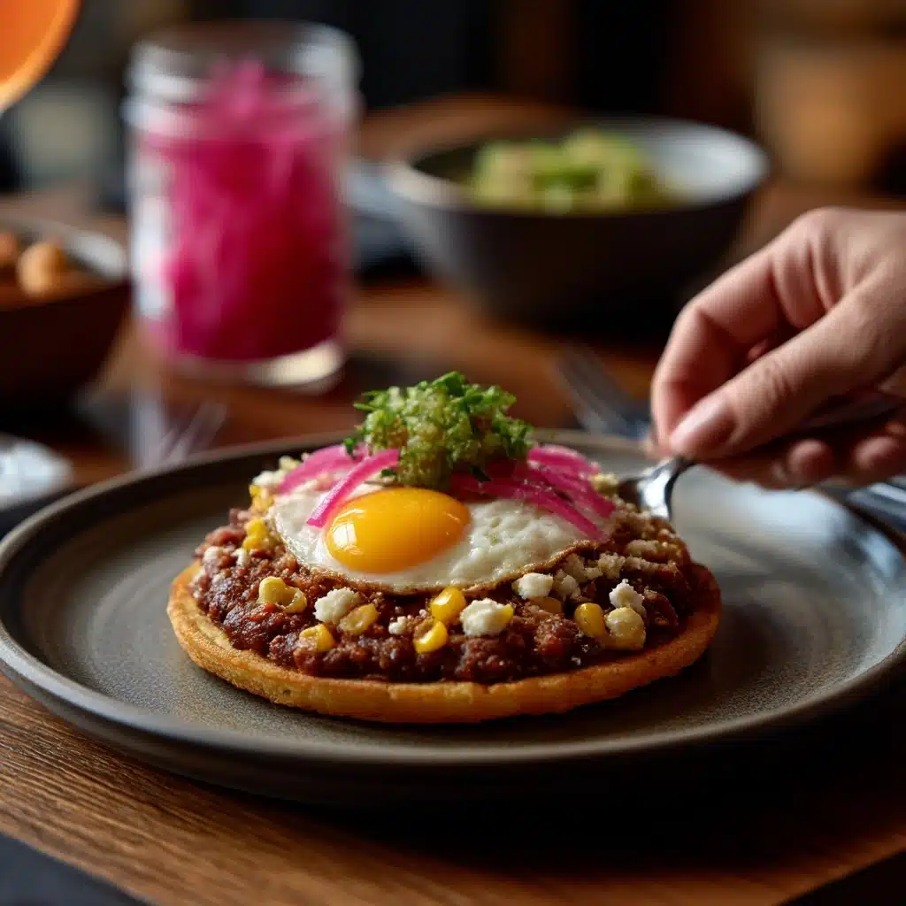Roasted Corn and Fried Egg Tacos Recipe - Recipe Image