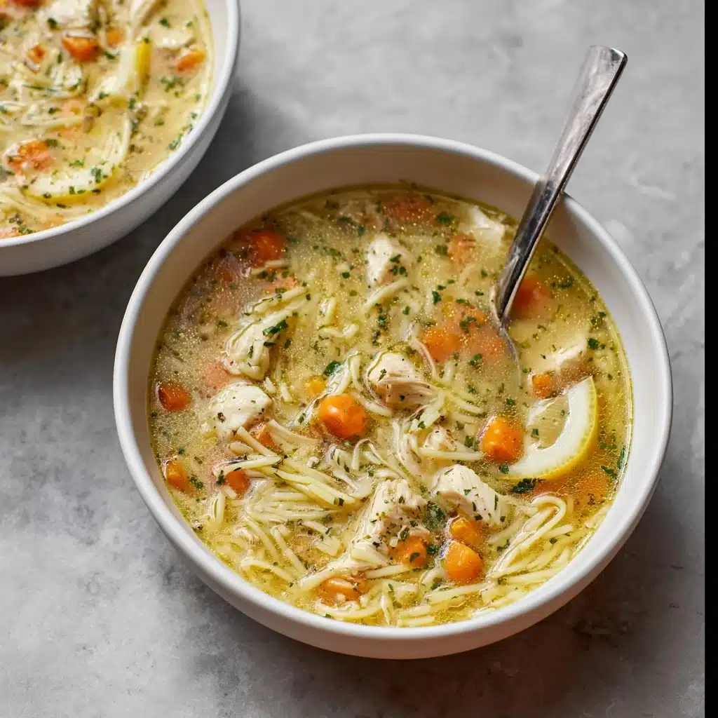 Lemon Chicken Orzo Soup Recipe - Recipe Image