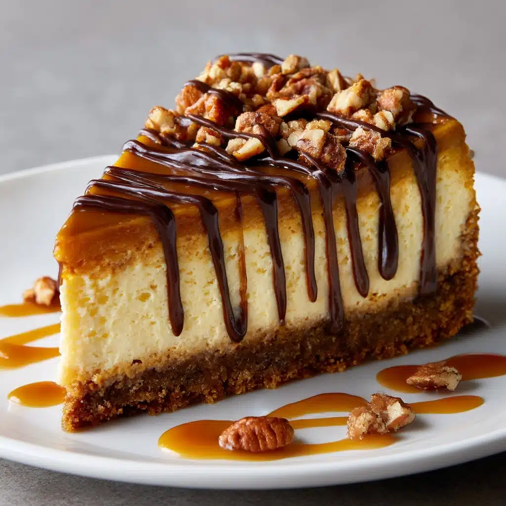 Turtle Pumpkin Cheesecake Recipe - Recipe Image