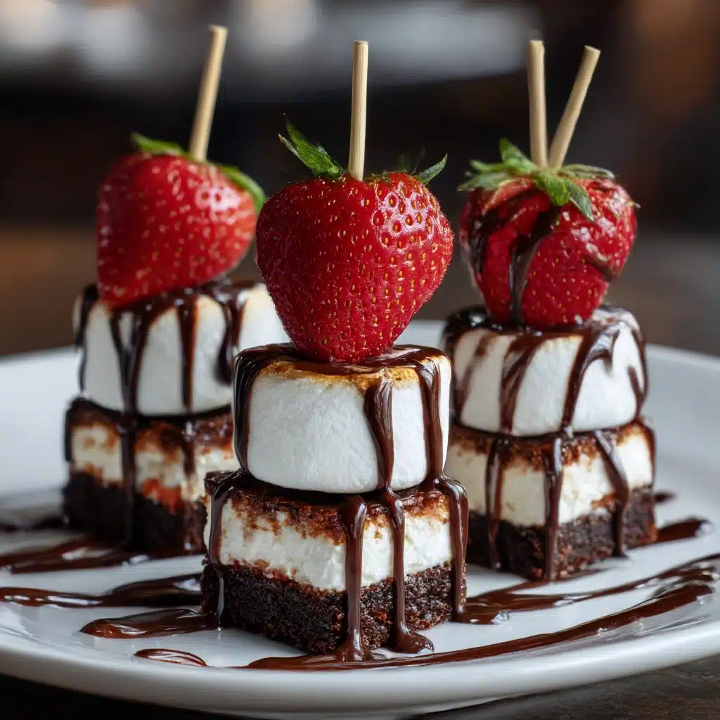 Strawberry Brownie Kabobs Recipe - Recipe Image