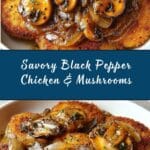 Black Pepper Chicken with Mushrooms Recipe