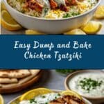Dump and Bake Chicken Tzatziki with Rice Recipe