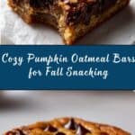 Healthy Pumpkin Oatmeal Bars Recipe