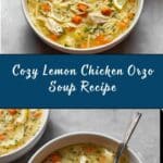 Lemon Chicken Orzo Soup Recipe