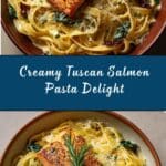 Creamy Tuscan Salmon Pasta Recipe