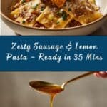 Saucy Sausage and Lemon Pasta Recipe