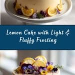 Lemon Cake with Fluffy, Less-Sweet Lemon Frosting Recipe