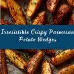 The Best Oven-Baked Crispy Parmesan Potato Wedges Recipe