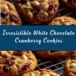 White Chocolate Oatmeal Cranberry Cookies Recipe