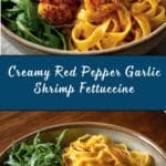 Red Pepper Fettuccine with Shrimp Recipe