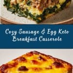 Sausage & Egg Keto Breakfast Casserole Recipe