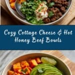 Cottage Cheese Ground Beef & Hot Honey Bowls Recipe