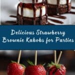 Strawberry Brownie Kabobs Recipe