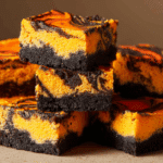 Halloween Swirl Cream Cheese Brownies