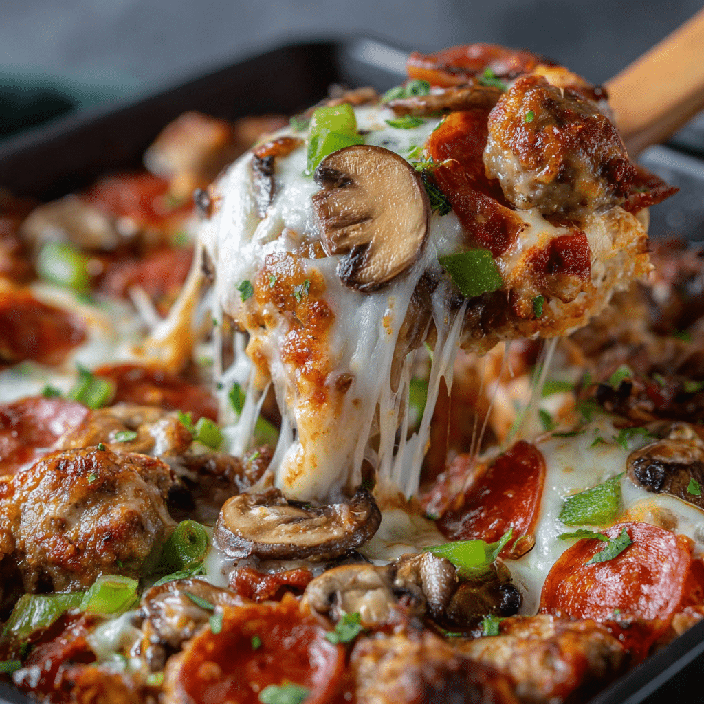 Low Carb Pizza Casserole