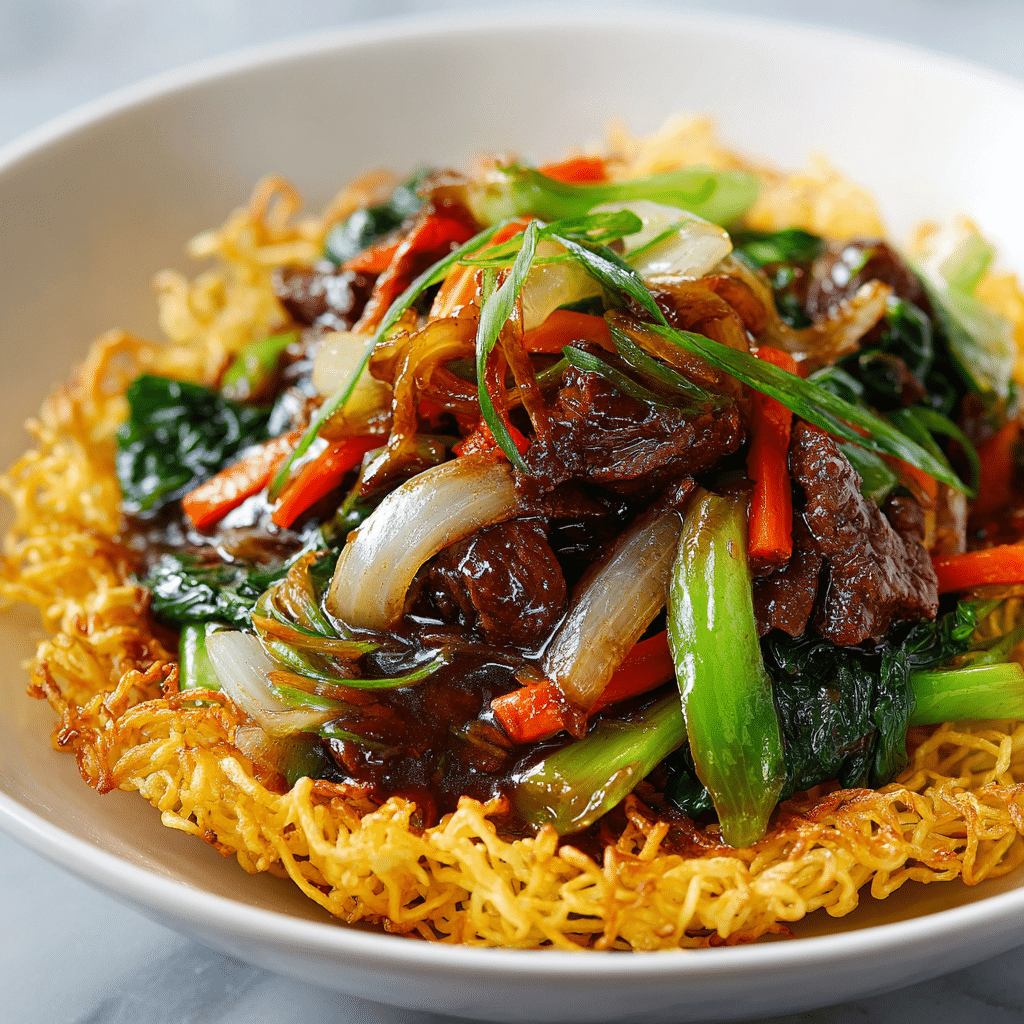 Beef Pan-Fried Noodles