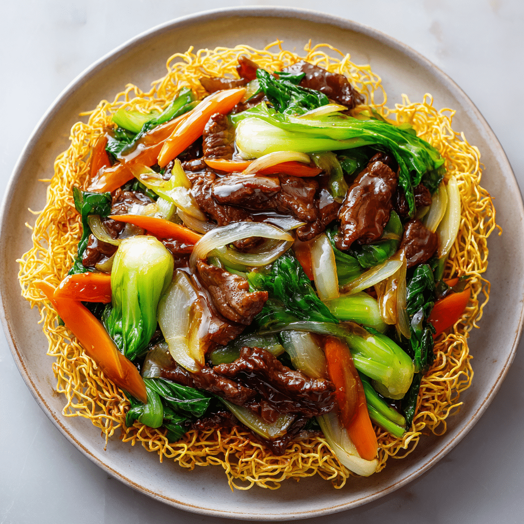 Beef Pan-Fried Noodles