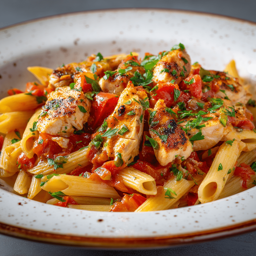 Creamy Chicken Penne Arrabbiata