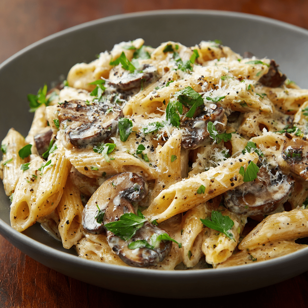 Garlic Mushroom Pasta
