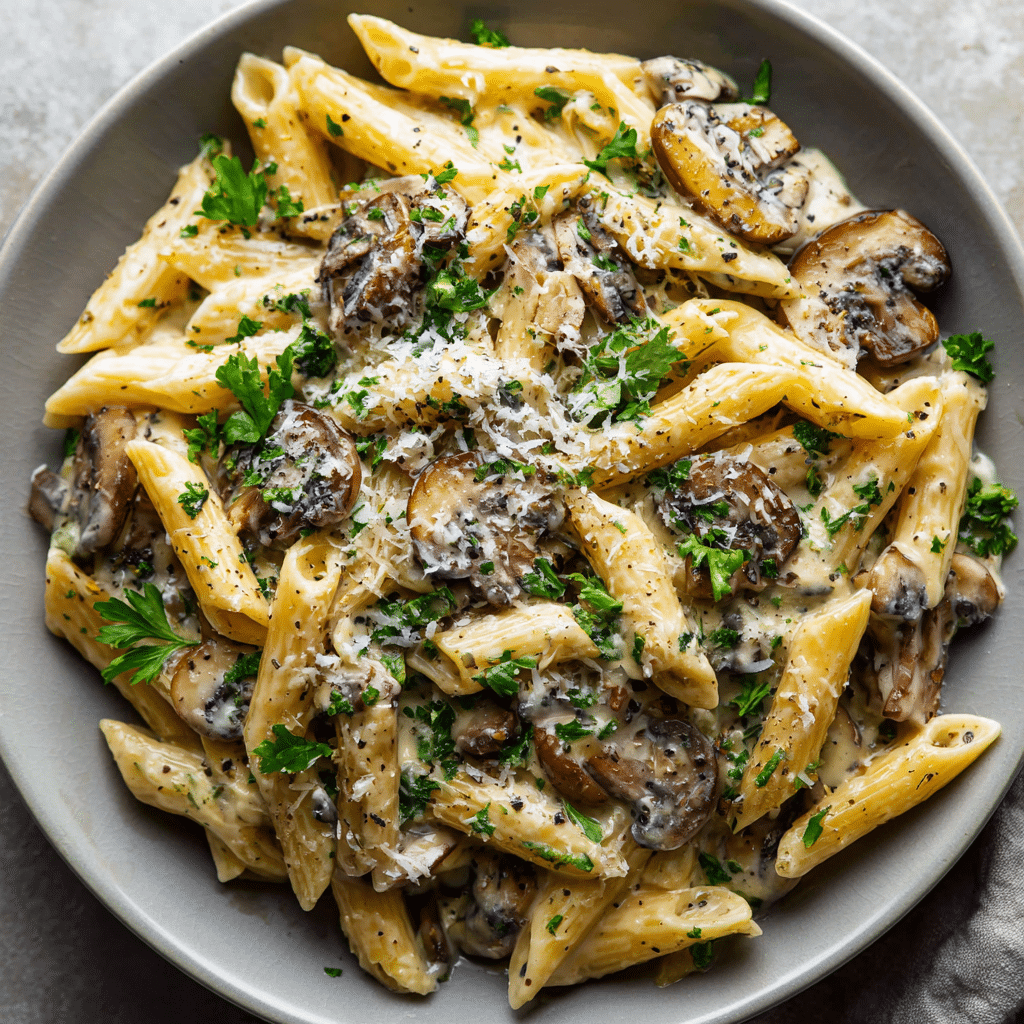 Garlic Mushroom Pasta