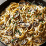 Creamy Mushroom Stroganoff Pasta