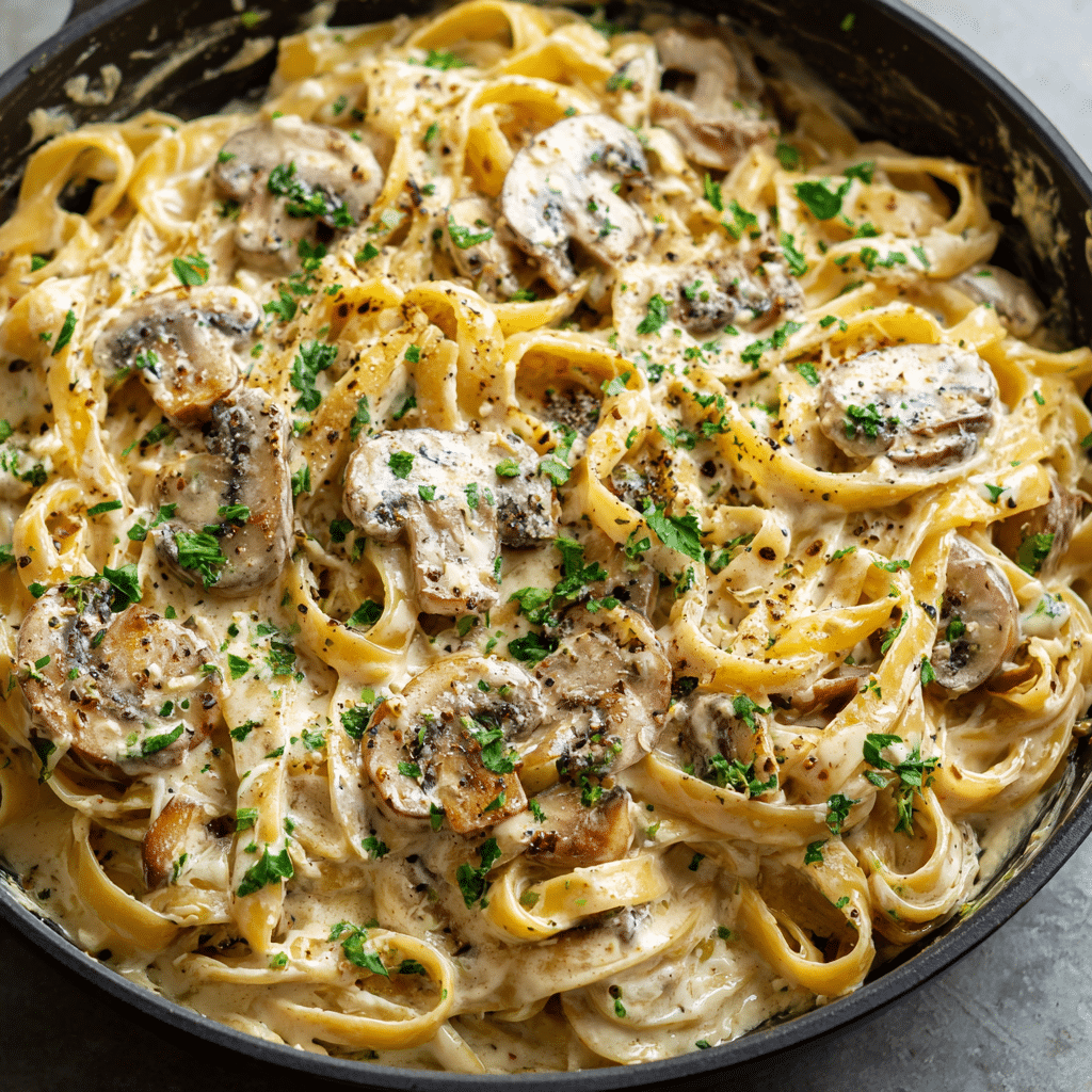 Creamy Mushroom Stroganoff Pasta