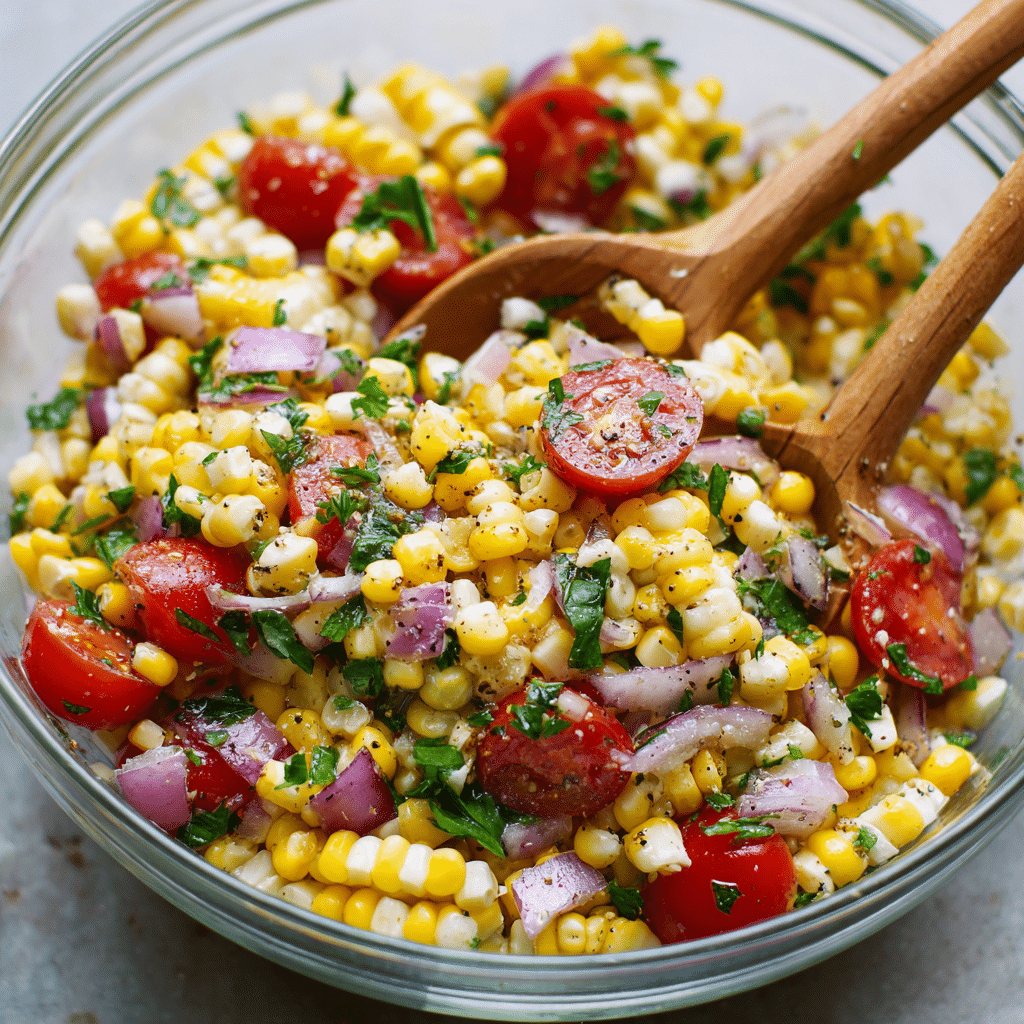 Fresh Corn Salad with Tomatoes