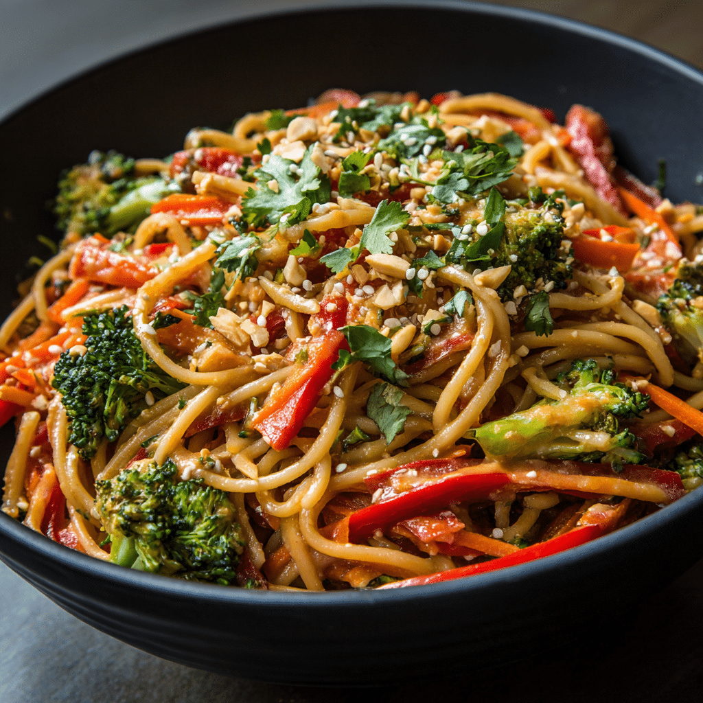 Easy Peanut Noodle Stir Fry (20-Minutes)