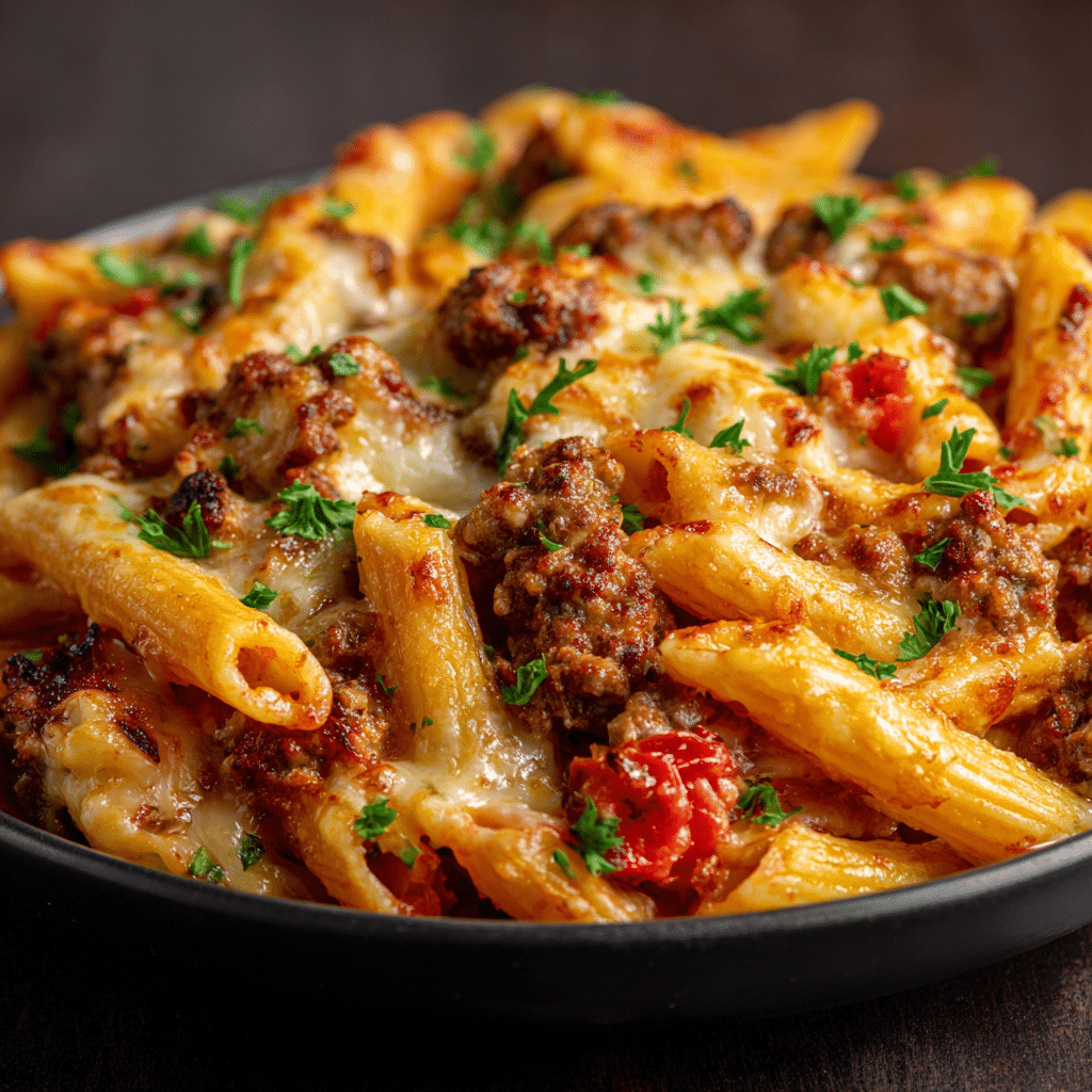 Philly Cheesesteak Pasta Skillet (Quick & Easy)