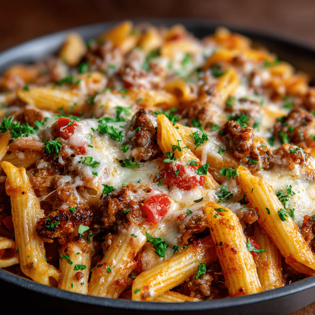 Philly Cheesesteak Pasta Skillet (Quick & Easy)