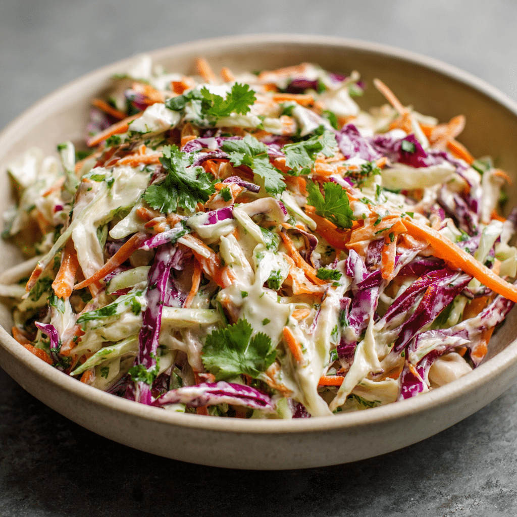 Easy Cilantro Lime Coleslaw Recipe (10-Minutes)