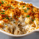 Baked Cheesy Chicken Casserole (Easy & Creamy)