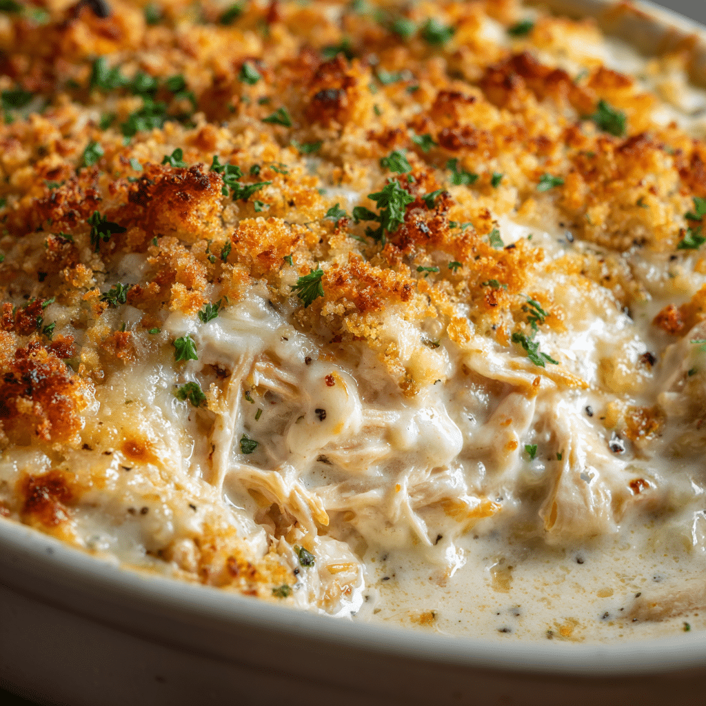 Baked Cheesy Chicken Casserole (Easy & Creamy)