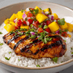 Honey Lime Chicken with Mango Salsa