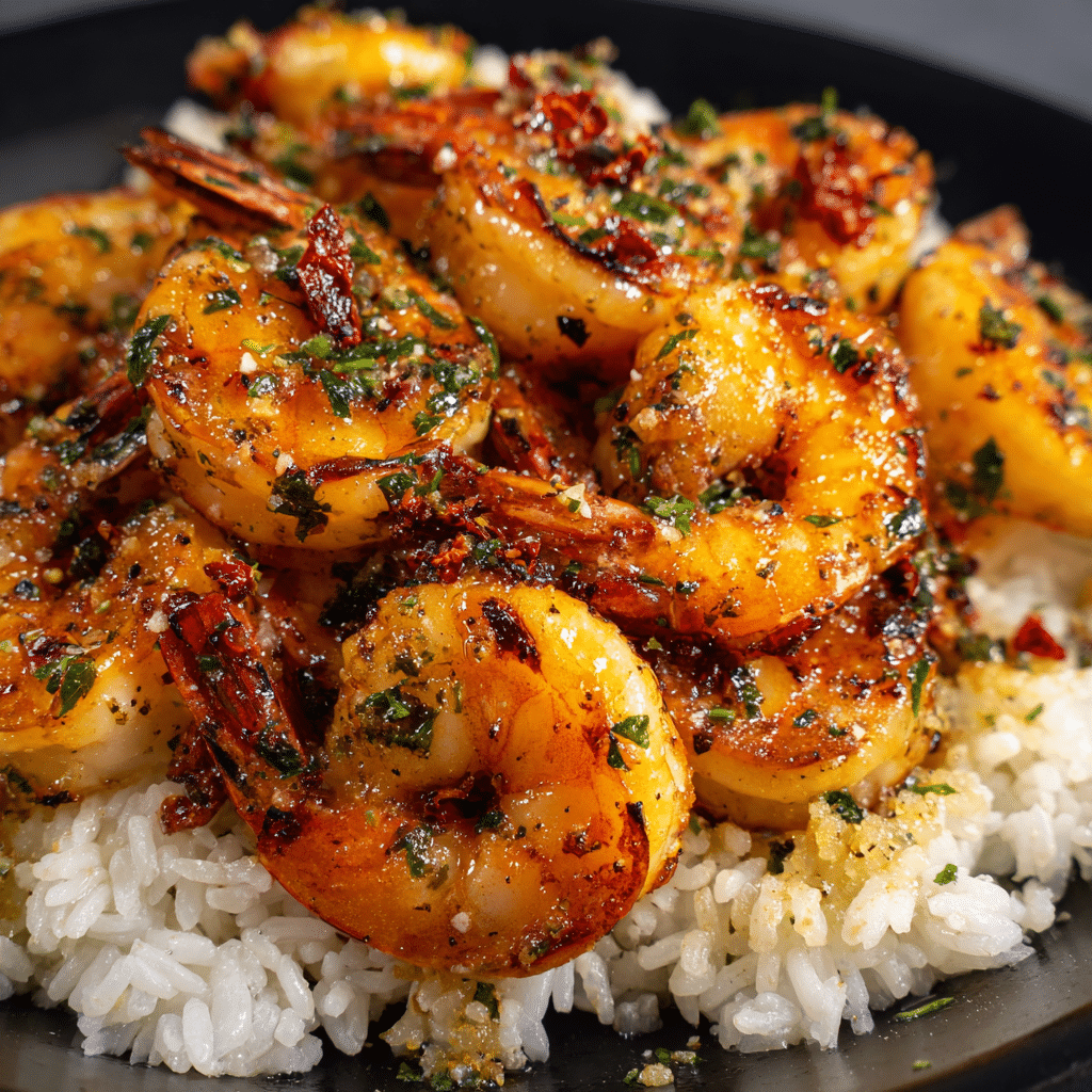 Garlic Butter Shrimp and Rice (30-Minutes)