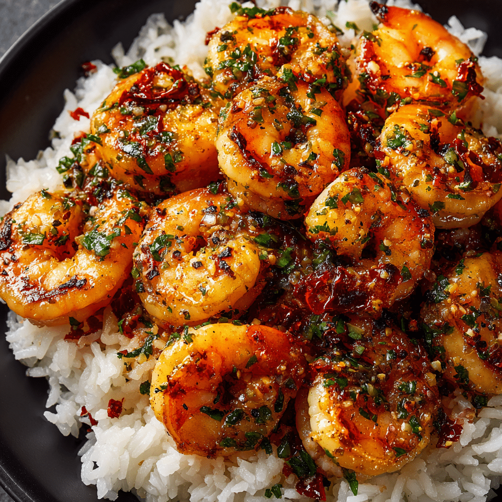 Garlic Butter Shrimp and Rice (30-Minutes)