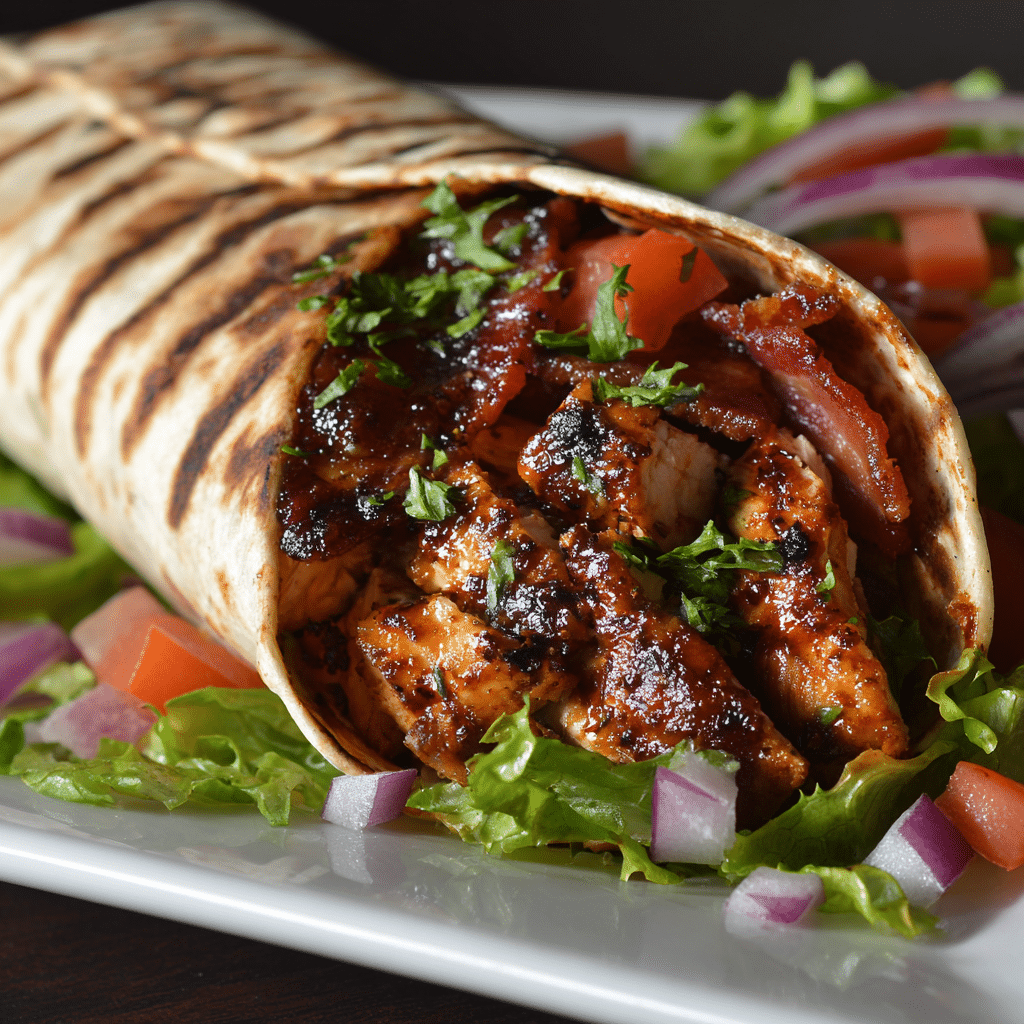 BBQ Ranch Chicken Wrap Recipe (20-Minutes)