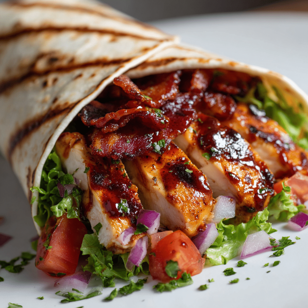 BBQ Ranch Chicken Wrap Recipe (20-Minutes)