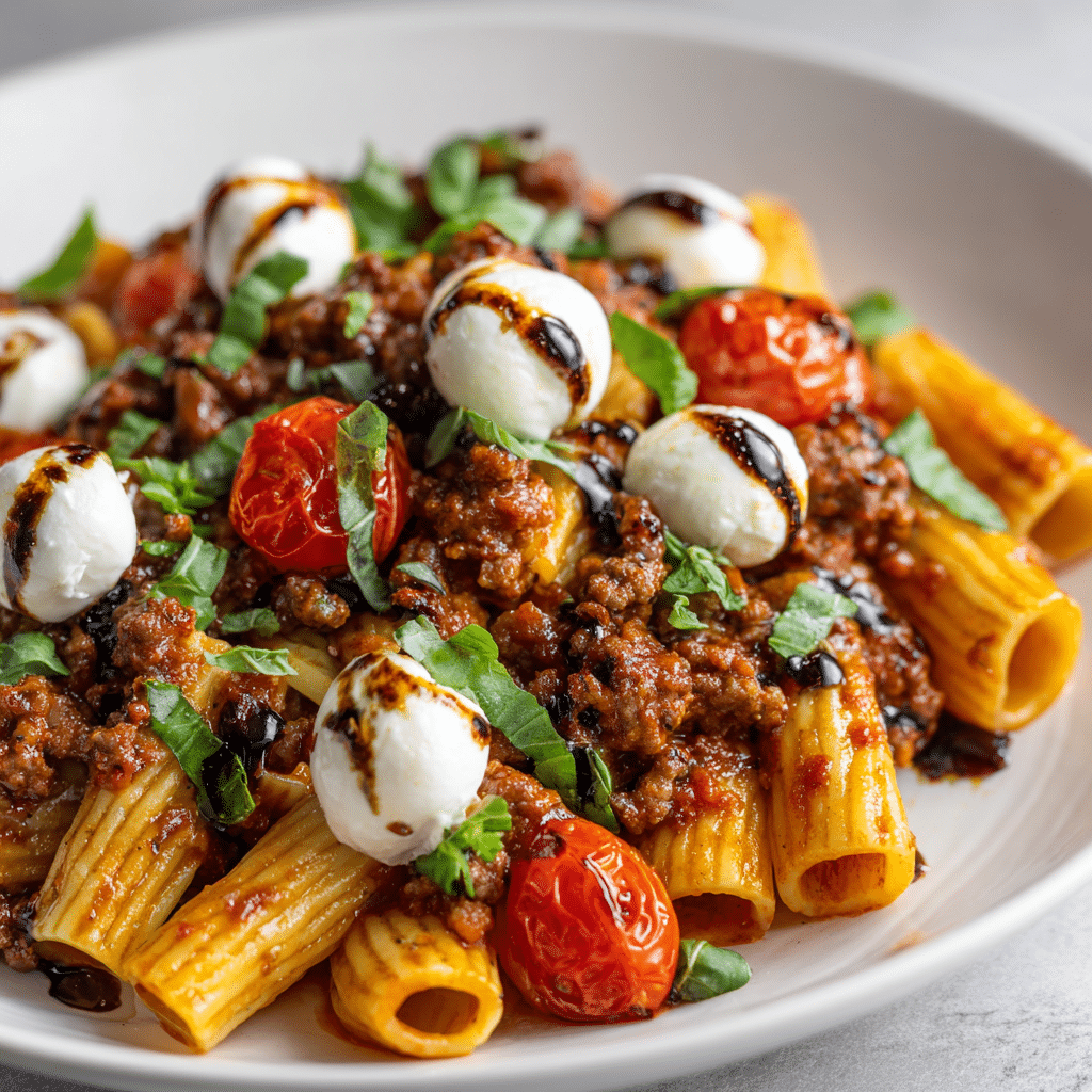 Caprese Pasta with Italian Sausage (30-Minutes)