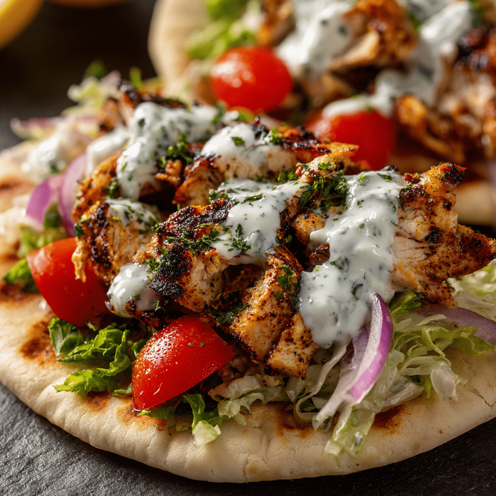 Easy Greek Chicken Gyros with Tzatziki (30-Minutes)