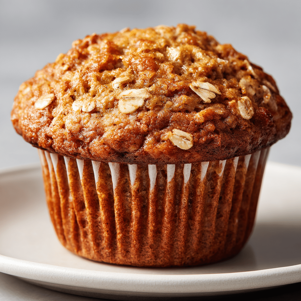 Healthy Banana Oatmeal Muffins