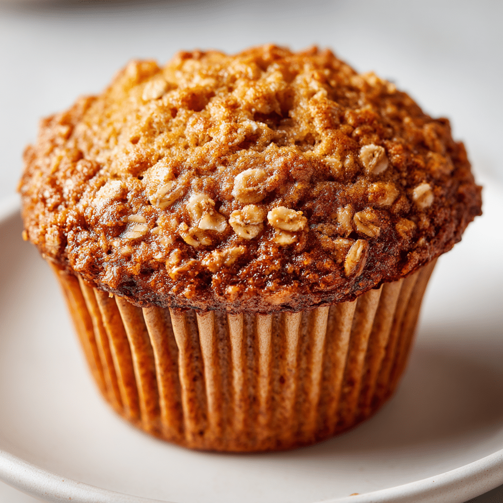 Healthy Banana Oatmeal Muffins