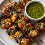 Peruvian Grilled Chicken Skewers
